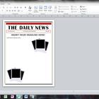 Blank Newspaper Article Template For Kids