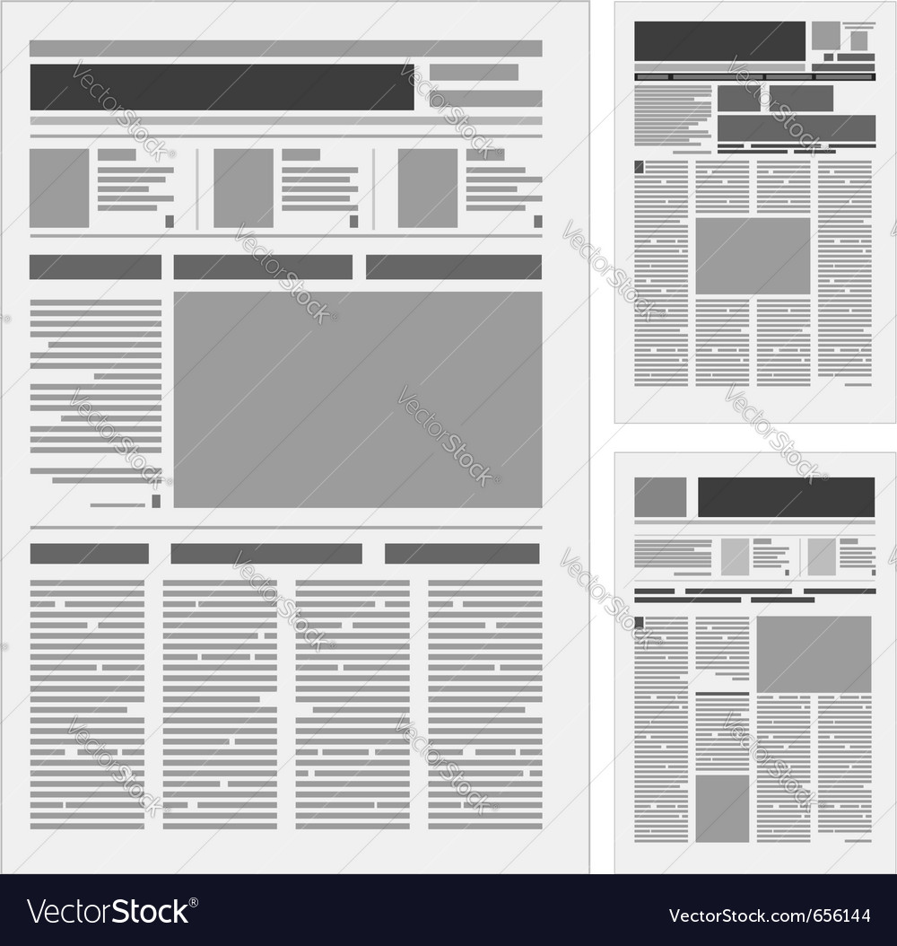 Blank Newspaper Article Template For Kids