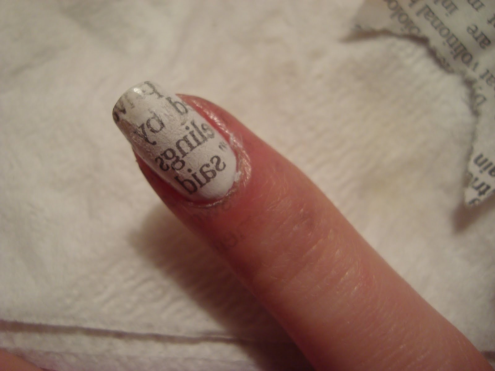 Can You Do Newspaper Nails With Nail Polish Remover