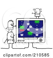 Cartoon Pictures Of Children Playing Games