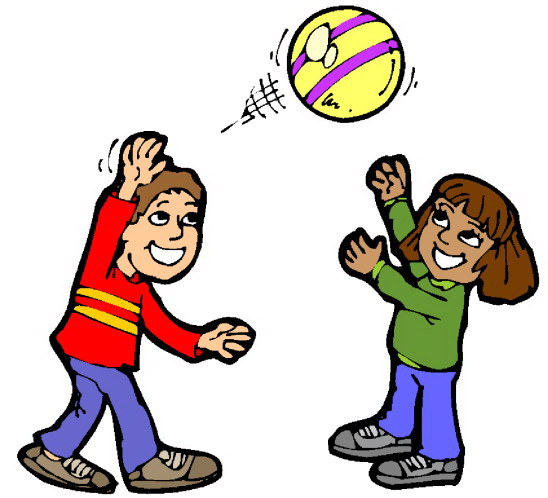 Children Playing Games Clipart