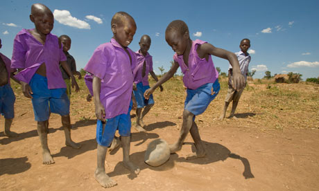 Children Playing Games In Africa