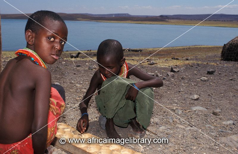 Children Playing Games In Africa