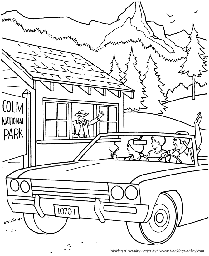 Children Playing In The Park Colouring Pages