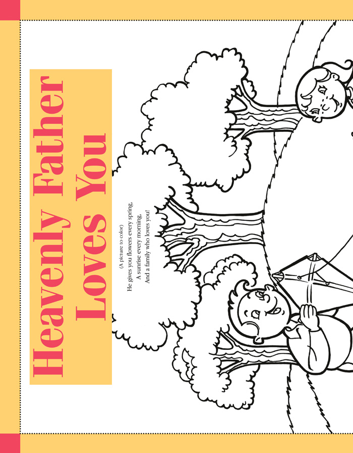 Children Playing In The Park Colouring Pages