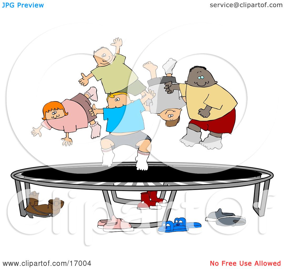 Children Playing Together Clipart