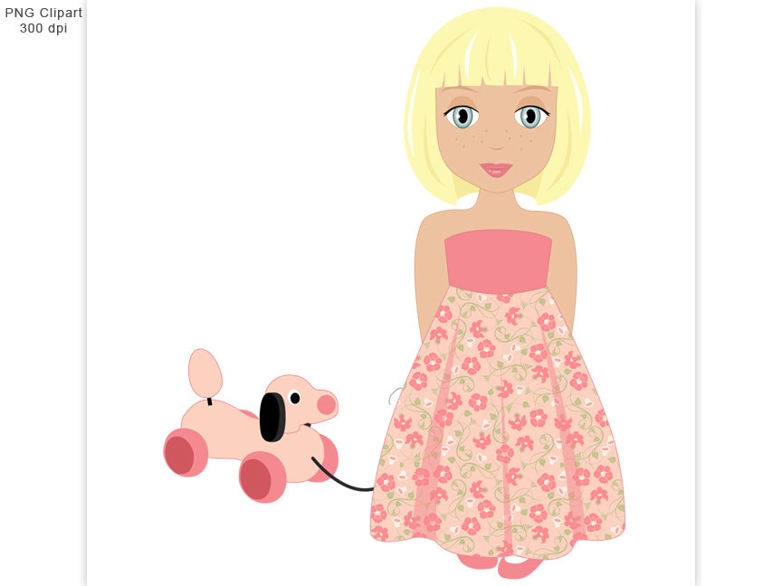 Children Playing With Toys Clipart