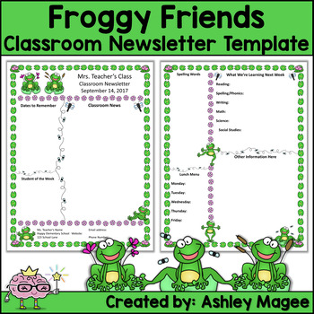 Cute Newsletter Templates For Teachers