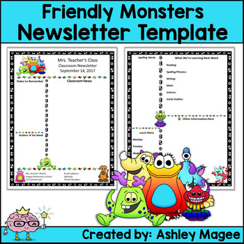 Cute Newsletter Templates For Teachers