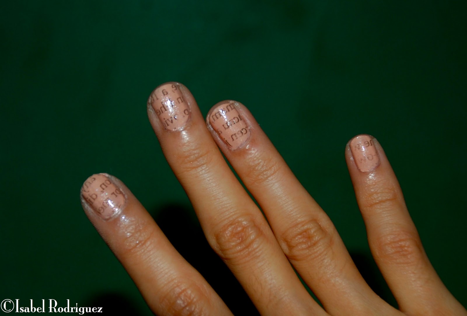 Diy Newspaper Nails With Water