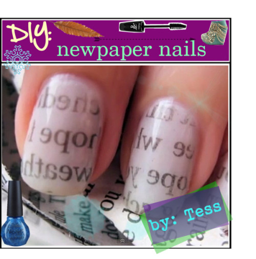 Diy Newspaper Nails With Water