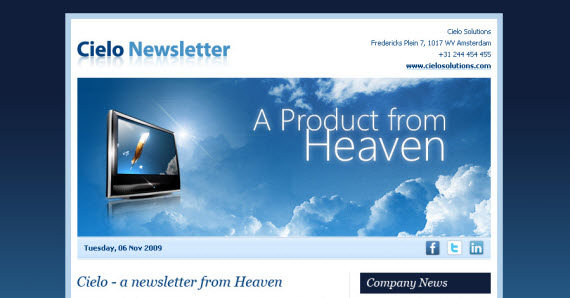 Email Newsletter Layout