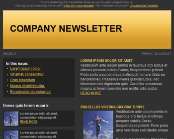 Email Newsletter Templates For Word