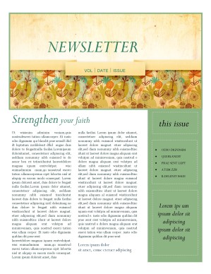 Fall Newsletter Templates Free