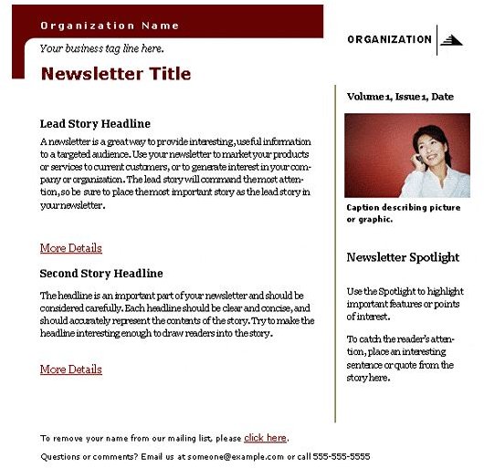 Free Newsletter Templates For Microsoft Word 2007