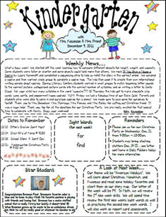 Free Newsletter Templates For Teachers