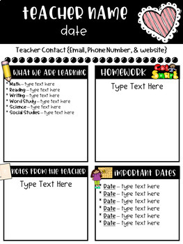 Free Newsletter Templates For Teachers