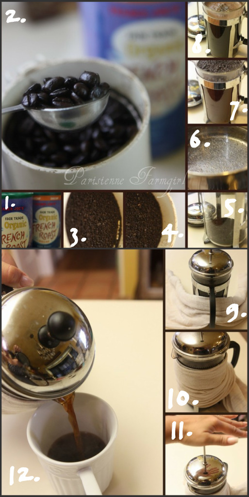 French Press Coffee Recipe Instructions