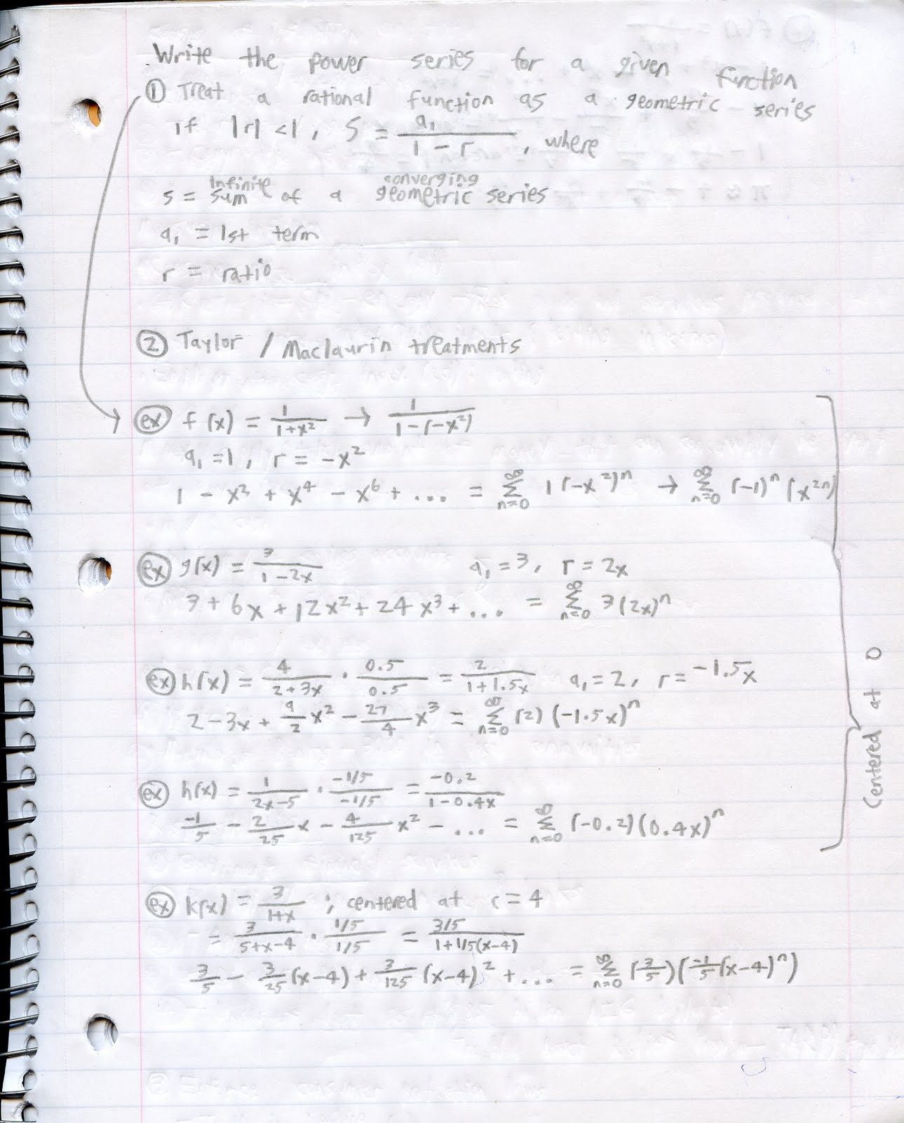 Geometric Infinite Sum Formula