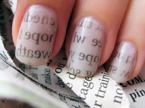 How To Do Newspaper Nails Without Newspaper