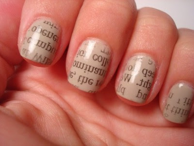 How To Make Newspaper Nails Without Alcohol