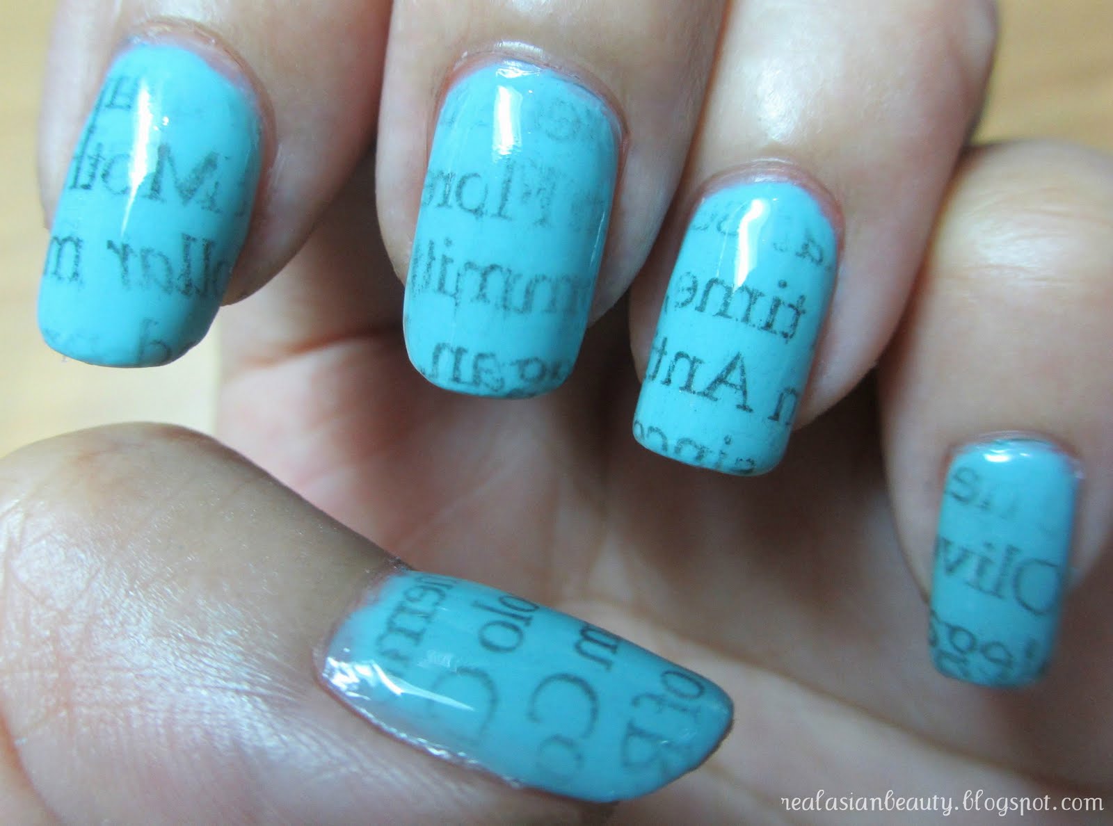 How To Make Newspaper Nails Without Alcohol