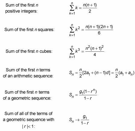 Infinite Sum Formula Arithmetic