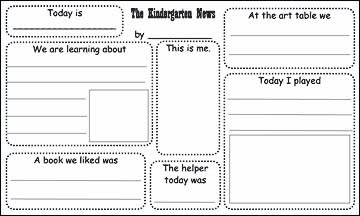 Kindergarten Newsletter Examples