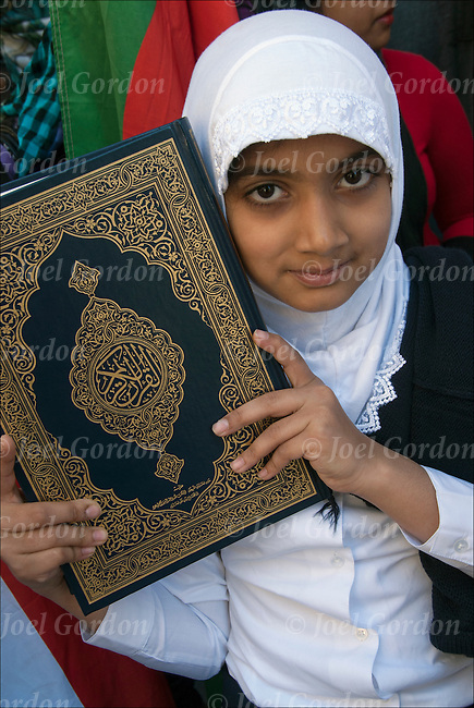 Muslim Children Reading Quran