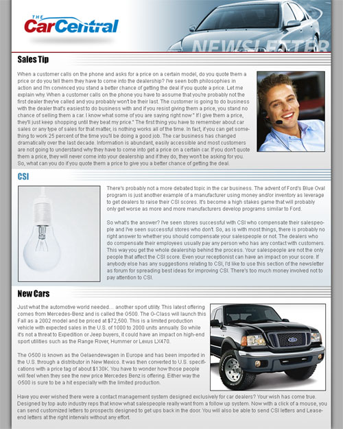 Newsletter Sample Design