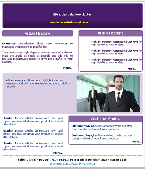 Newsletter Templates Download