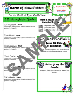 Newsletter Templates For Teachers To Parents