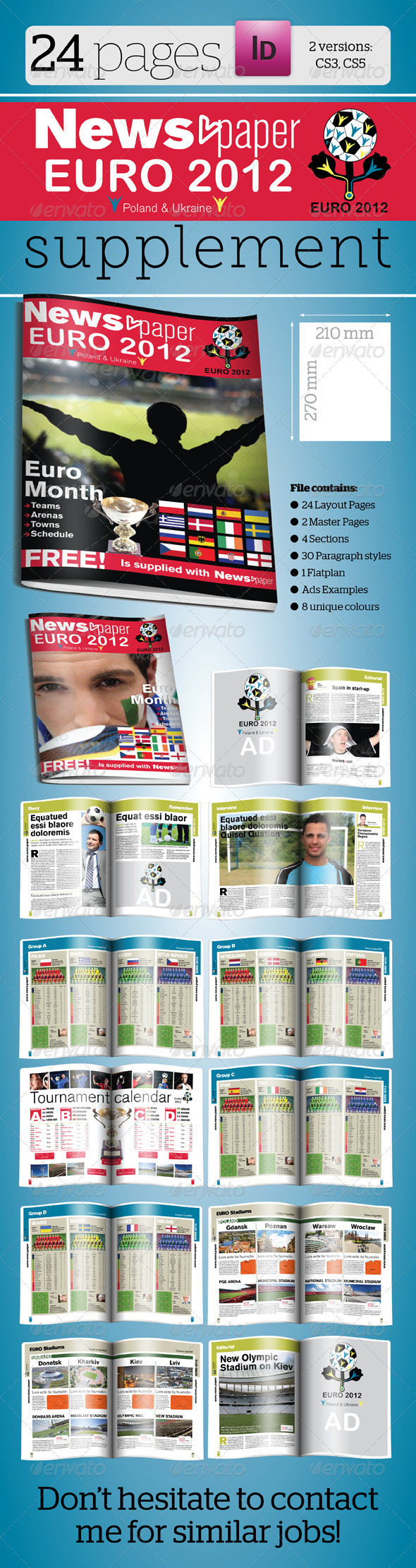 Newspaper Front Page Template Indesign