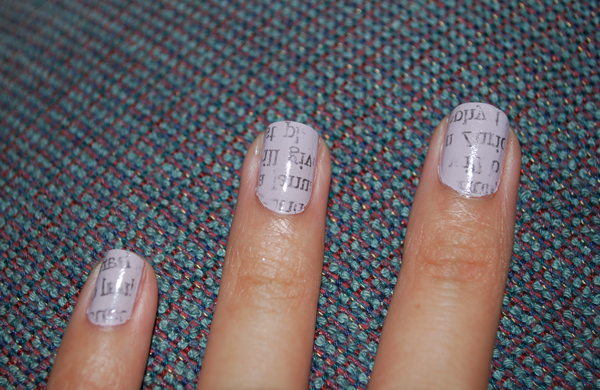 Newspaper Nails