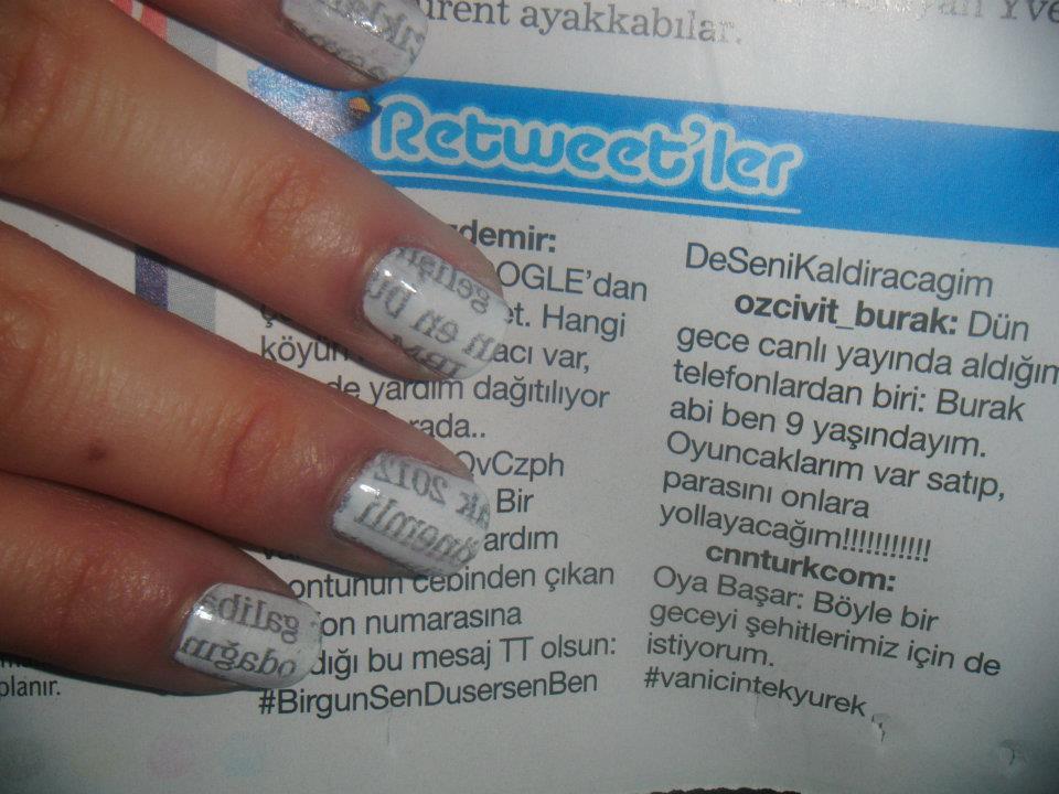 Newspaper Nails