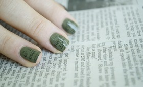 Newspaper Nails Tutorial Without Alcohol