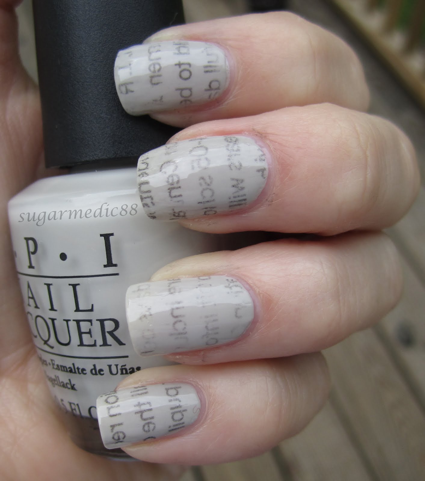 Newspaper Nails Without Rubbing Alcohol Or Vodka