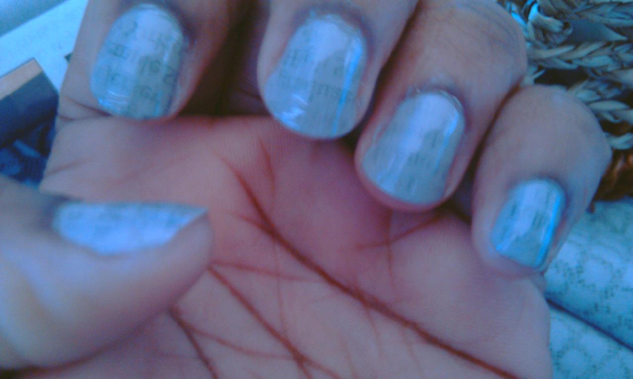 Newspaper Nails Without Rubbing Alcohol Or Vodka