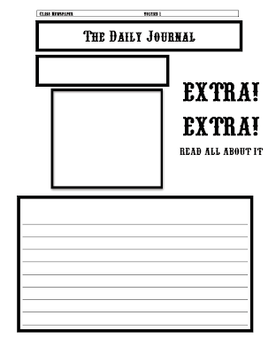 Newspaper Template For Kids