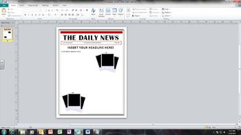 Newspaper Template For Kids Mac