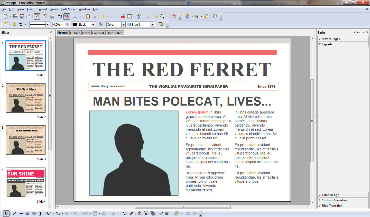 Newspaper Template For Microsoft Word 2007