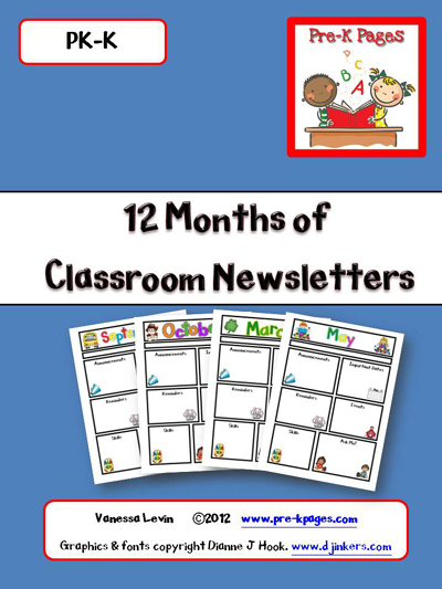 Preschool Newsletter Samples