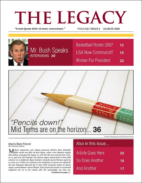 School Newspaper Template For Microsoft Word