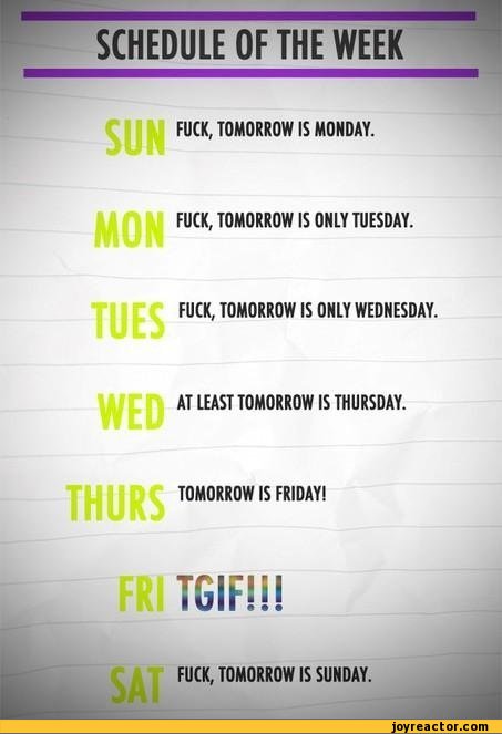 Tomorrow Is Monday Funny