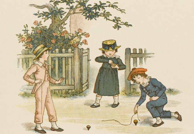 Victorian Children Playing Games